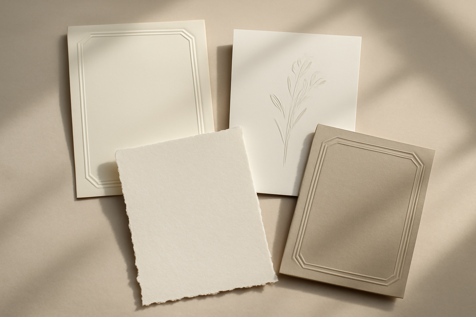 Illustration visuelle des styles de faire-part de mariage : classique, moderne, rustique, vintage, minimaliste