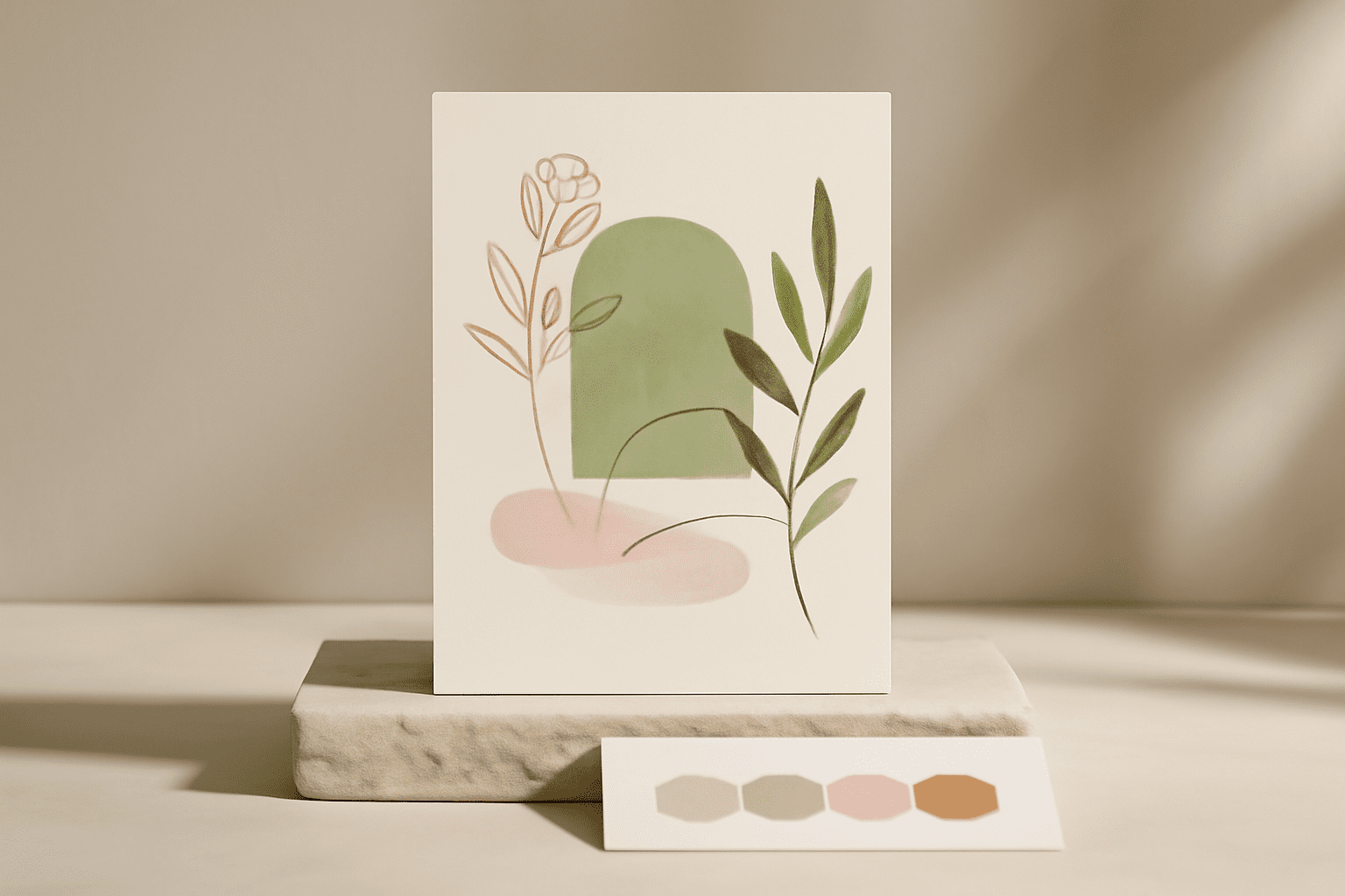 Image conceptuelle d'un faire-part de mariage digital mettant en avant les éléments graphiques clés décrits dans le texte, incluant palettes de couleurs, typographies modernes et illustrations tendance.
