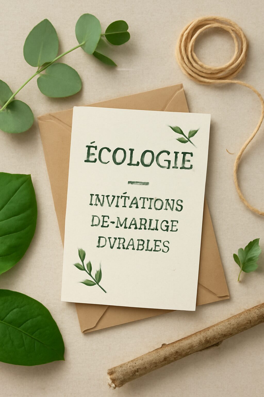 découvrez notre invitation chic et écologique, parfaite pour les mariages modernes alliant élégance et respect de l'environnement.