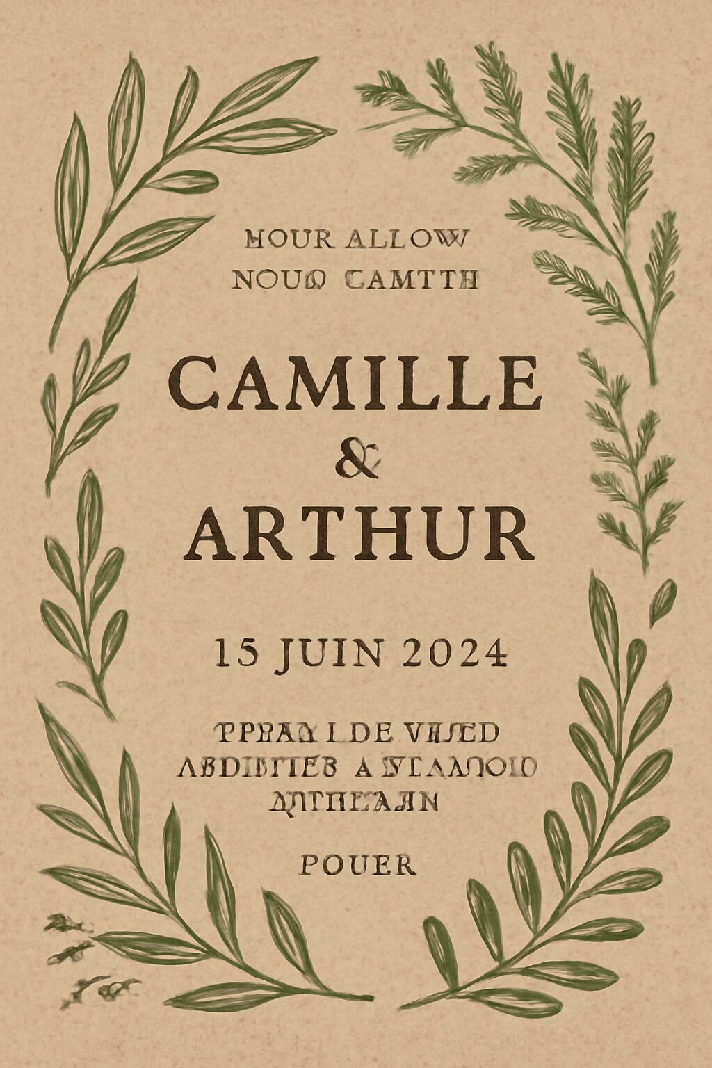 optez pour un faire-part digital et contribuez à la préservation de notre planète grâce à une invitation écologique et moderne.