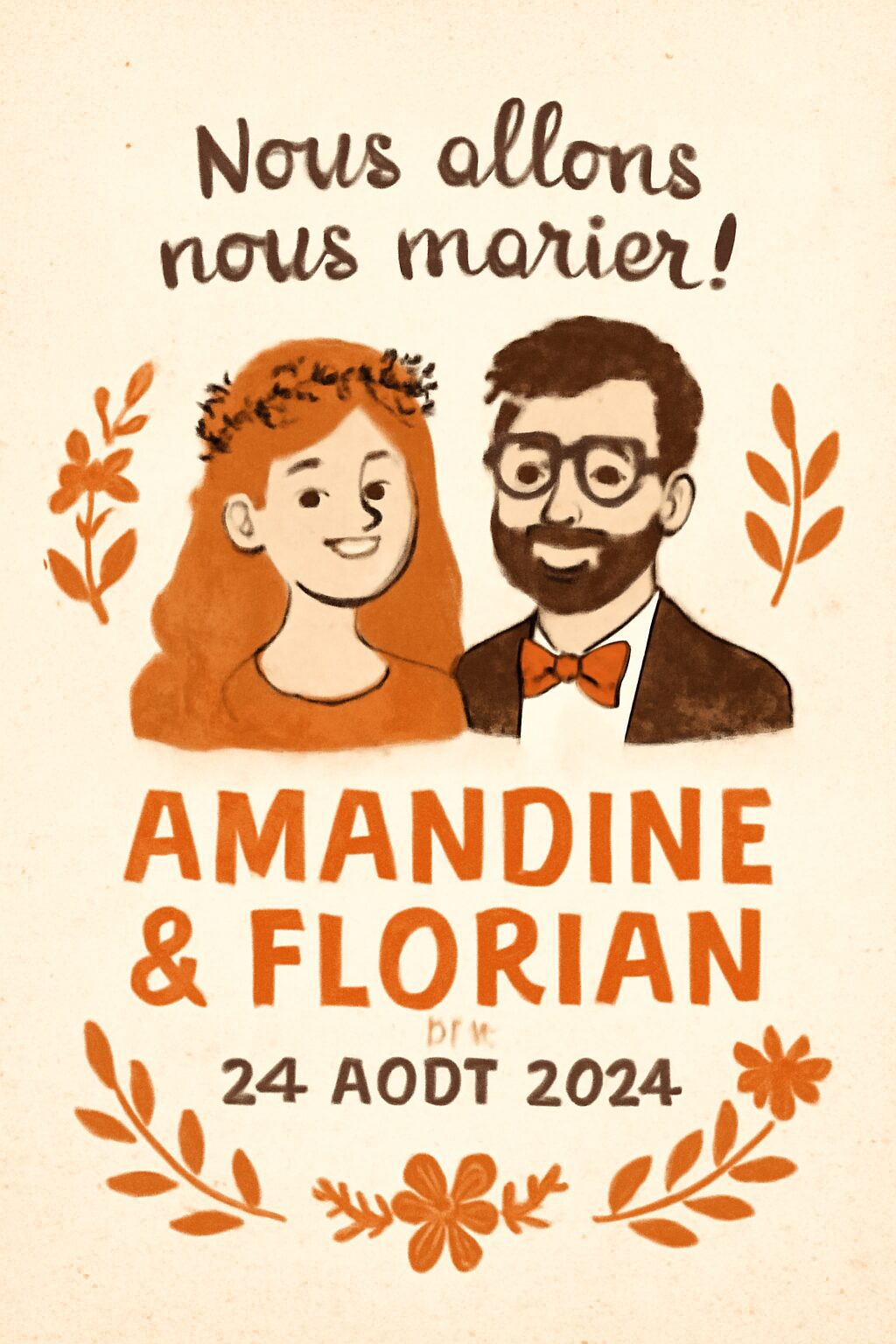 créez une annonce de mariage unique et personnalisée qui reflète parfaitement votre histoire d'amour et votre style.
